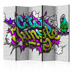 Paris Prix Paravent 5 Volets City Jungle Graffiti 172x225cm