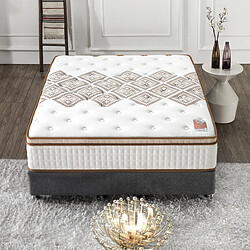 Sensoreve Matelas N°1 Errakis 120x190cm RESSORTS ENSACHÉS individuellement - Épaisseur 28cm- Indépendance de couchage