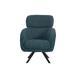 Avis Fauteuil pivotant en tissu chiné bleu LACONA de Pascal Morabito