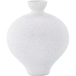 Venture Home Vase en grès Rellis 6x24 cm blanc et noir. Vase en grès Rellis 6x24 cm blanc et noir