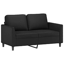 Avis vidaXL Ensemble de canapés 4 pcs avec coussins Noir Similicuir