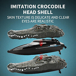 Avis Universal RC Crocodile Head 2.4G Télécommande RC Boat Blague Farce Fabricant Amusant Simulation Tromper Jouets pour enfants Décoration Halloween | RC Submarine (Noir)