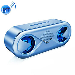 Yonis Enceinte Bluetooth Portable 10W Stéréo Hifi LED Enceinte Bluetooth Portable 10W Stéréo Bass Hifi Sans Fil Avec LED Flash Or Bleu YONIS