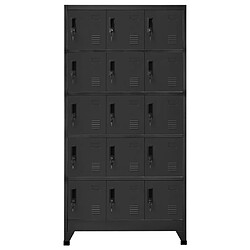 vidaXL Armoire à casiers Anthracite 90x40x180 cm Acier