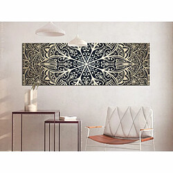 Paris Prix Tableau Imprimé Feathers Brown Narrow 40 x 120 cm