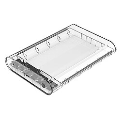 Wewoo Boîtier disque dur Transparent 3139C3 3,5 pouces SATA HDD USB 3.1 Type-C de stockage de externe