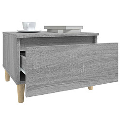 Acheter vidaXL Table d'appoint Sonoma gris 50x46x35 cm Bois d'ingénierie