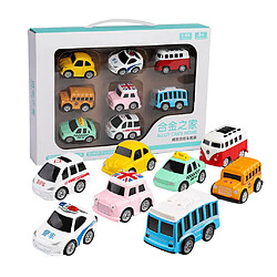 Jouet voiture construction Véhicules D'ingénierie 8pcs Voitures Construction Miniatures Jouet Garcon Fille Jouet Interactif Tirent Voiture Alliage Pour Enfants