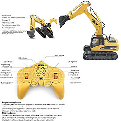 Avis RC Jouet 15 CH 40Mhz Pelleteuse Métal Télécommande Alliage Construction Véhicule