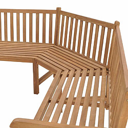 Avis Maison Chic Banc d'angle de jardin | Banc d'extérieur 185x185x90 cm bois de teck solide -GKD31628