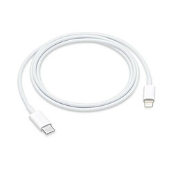 Cable USB C vers Lightning 1 m Blanc Pour Apple iPhone iPad Little Boutik Couleur