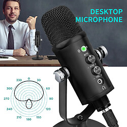 Acheter Universal Microphone à condensateur USB professionnel Enregistrement Microphone vertical PC pour ordinateurs Portables Podcast Vidéo BM86 | Microphone