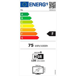 TV intelligente TCL 55C631 55" 4K Ultra HD QLED Wi-Fi Direct-LED