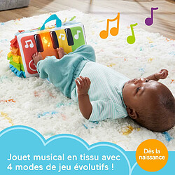 Fisher-Price Jouet Musical Mon Piano D?Éveil Sensoriel pour Jeu À Plat Ventre Et sur Le Dos Bébés, avec Touches Lumineuses Multicolores Et Musique, Jouet Bébé, HND54