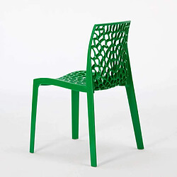 Avis 22 Chaises Gruvyer Grand Soleil nid d'abeille colorées promo prix stock, Couleur: Vert