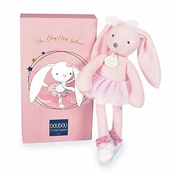 Peluche 30 cm Mon Doudou Ballerine Lapin rose - Doudou et compagnie 