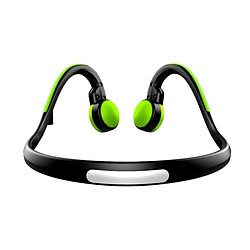 Wewoo Casque Bluetooth Sport vert pour iPhone, Samsung, Huawei, Xiaomi, HTC et autres téléphones intelligents ou autres périphériques audio Conduction osseuse V4.1 + EDR Sports sur l'oreille avec micro,