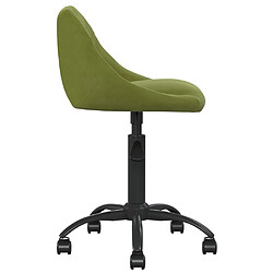 Avis vidaXL Chaise de salle à manger Vert clair Velours