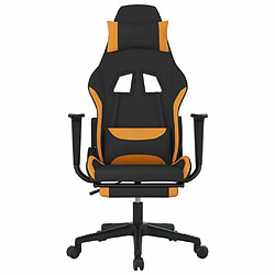 Avis Maison Chic Chaise de jeu, Chaise gaming de massage avec repose-pied, Fauteuil gamer,Chaise de Bureau Noir et orange Tissu -GKD92099