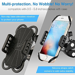 Support Téléphone Moto Vélo VTT Trottinette Scooter Rotatif à 360 Degrés