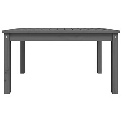 Acheter vidaXL Table de jardin gris 82,5x50,5x45 cm bois massif de pin