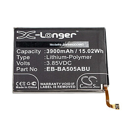 vhbw Batterie remplacement pour Samsung EB-BA505ABN, EB-BA505ABU, GH82-19269A pour smartphone (3900mAh, 3,9V, Li-polymère)