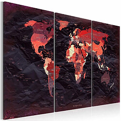 Paris Prix Tableau Imprimé Plan of the World 60 x 90 cm 