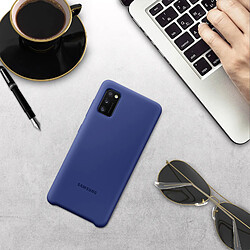 Coque Samsung Galaxy A41 Semi-rigide Soft Touch Silicone Cover Original Bleu pas cher