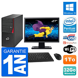 PC Tour Fujitsu P720 Ecran 27" Intel G3220 RAM 32Go Disque 1To Windows 10 Wifi · Occasion 