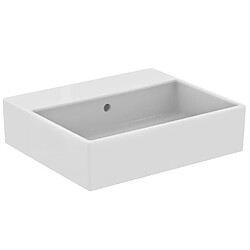 Ideal Standard - Lavabo à poser ou fixer 50x42cm non percé en grès fin blanc - STRADA 