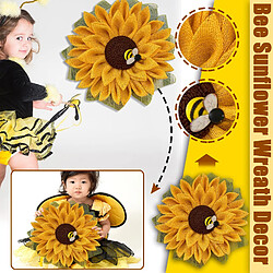 Simulation feuille abeille guirlande de tournesol guirlande artificielle suspendus pendentifs jardin