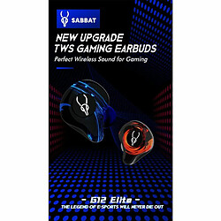 Sabbat G12Elite Casque Sans Fil Bluetooth 5.2 Stéréo Réduction Du Bruit Sport Écouteur Faible Latence Jeu Écouteur Vert