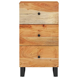 Avis Maison Chic Buffet commode,console avec 3 tiroirs pour rangement 40x33,5x75 cm bois massif d'acacia -MN68499