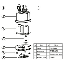 Avis Helloshop26 Pompe d’aquarium 2500 litres par heure 40 watts pompe submersible aquariophilie 16_0002167