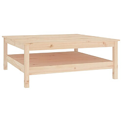 Maison Chic Table basse,Table Console Table d'appoint, Table pour salon 100x100x40 cm Bois massif de pin -MN22165