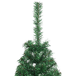 Acheter vidaXL Sapin de Noël artificiel moitié avec support vert 120 cm PVC