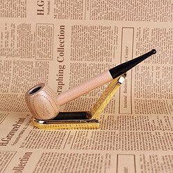 Wewoo Creative Pipe En Bois Massif Portable À Tabac Filtre À Fumée À Fumer Embouchure Porte-Cigarette