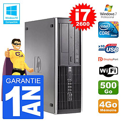 PC HP 6200 SFF Intel i7-2600 RAM 4Go Disque 500Go Graveur DVD Wifi W7 · Occasion 