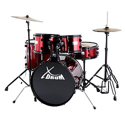 XDrum Rookie 20"" Studio Set de Batterie complet rouge rubie