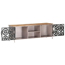 Avis Maison Chic Meuble TV scandinave - Banc TV pour salon 120x30x40 cm Bois de manguier brut -MN91307