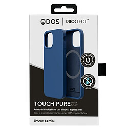 Avis QDOS Coque pour iPhone 13 mini Touch Pure avec Snap Compatible MagSafe Bleu marine