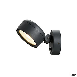 Applique et plafonnier extérieur SLV ESKINA SPOT SENSOR, anthracite, LED, détecteur de mouvements 