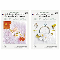 Youdoit Coffret DIY papier - Mariage - Décorations florales - Guirlande et Cercle