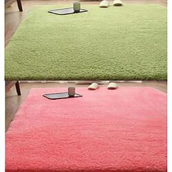 Avis LUUCOZK Tapis moelleux en fausse fourrure, tapis à poils longs pour chambre à coucher, salon, rose-160x230cm