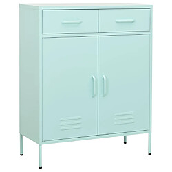 vidaXL Armoire de rangement Vert menthe 80x35x101,5 cm Acier 