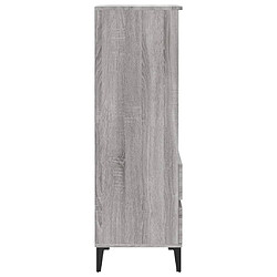 Maison Chic Buffet,Meuble de Rangement,commode pour salon,Cuisine Sonoma gris 40x36x110 cm Bois d'ingénierie -MN34056 pas cher