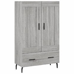 Maison Chic Buffet,Meuble de Rangement,commode pour salon,Cuisine sonoma gris 69,5x31x115 cm bois d'ingénierie -MN21143