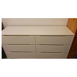 Mpc commode blanche 160 x 77,6 x 48 cm (BxHxT)