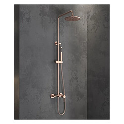 Karag Colonne de douche ARTEMIS avec douchette en inox rose gold H. 122 cm 