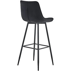 Non Tabouret de bar Dartford velours pas cher